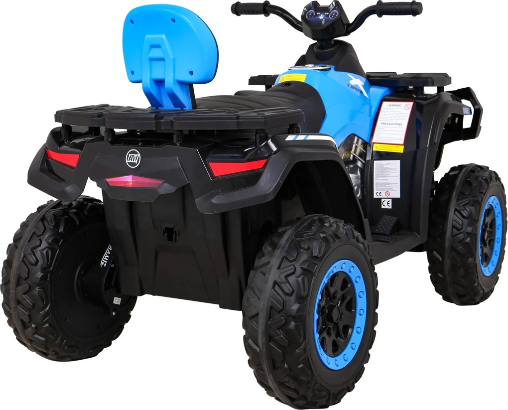 Ramiz Štvorkolka XT-Speed pre deti modrá + pohon 4x4 + EVA kolesá + pomalý štart + MP3 rádio + LED