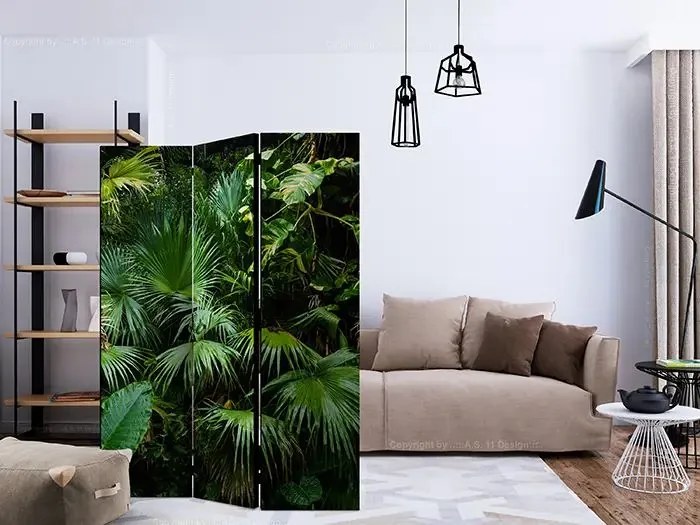 Paraván - Sunny Jungle [Room Dividers] Veľkosť: 135x172, Verzia: Akustický