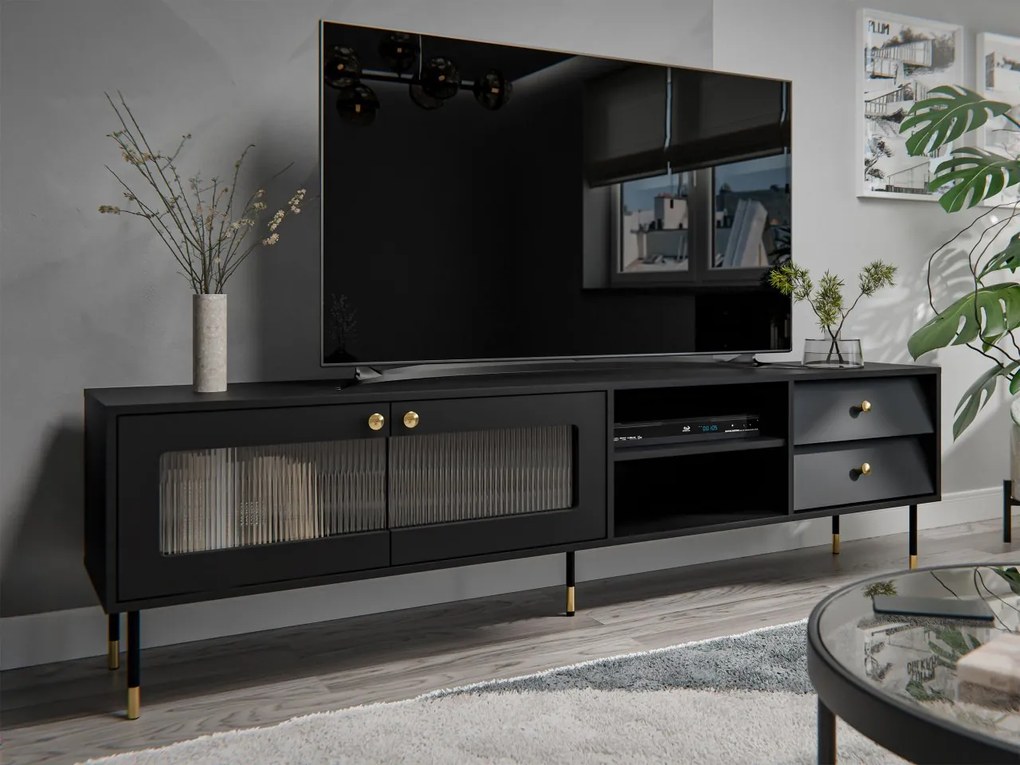 TV stolík Aurezi 200, Farby: čierna