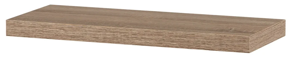 Autronic - Polička nástenná 60 cm, MDF, 3D dekor dub sonoma, baleno v ochranej fólii - P-001 SON1