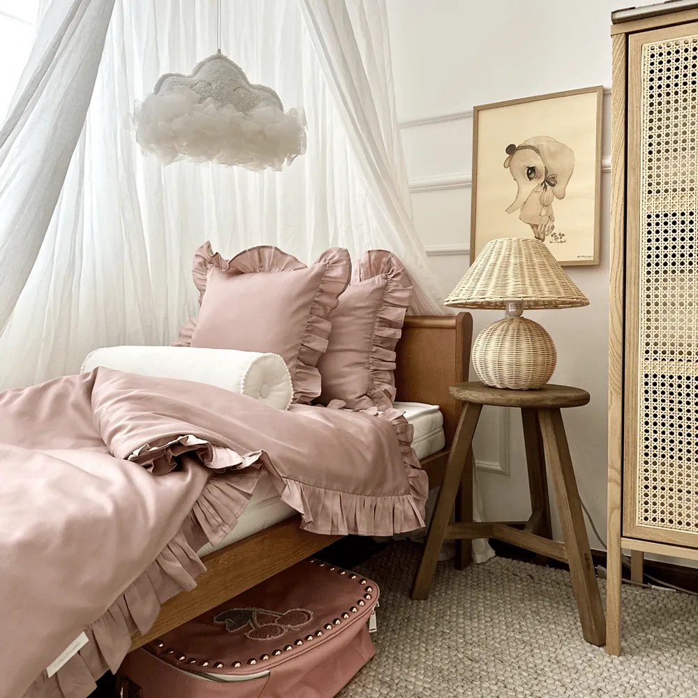 Posteľná bielizeň s volánom – ružová Margaret od 140x200 cm 140x200 cm