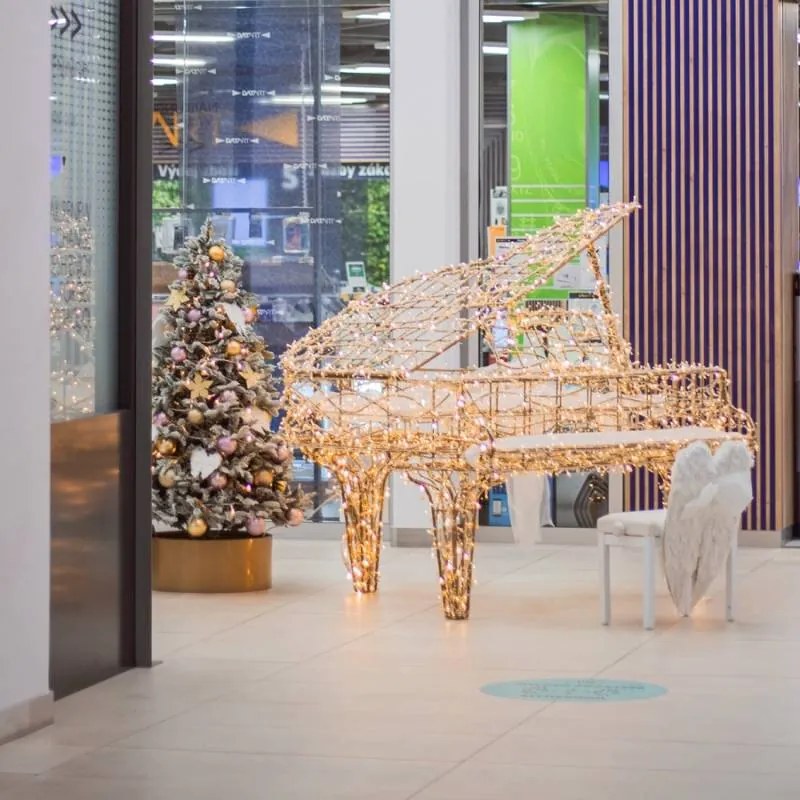 DECOLED Andělská křídla na záda, 43 x 80 cm, bílá