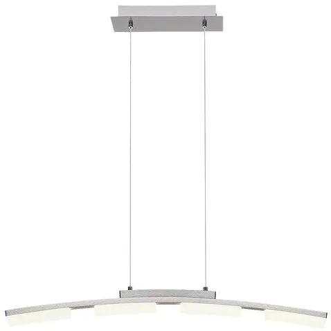 RABALUX Závesné LED osvetlenie nad jedálenský stôl EUCALYPTUS, 20W, teplá biela, chrómované