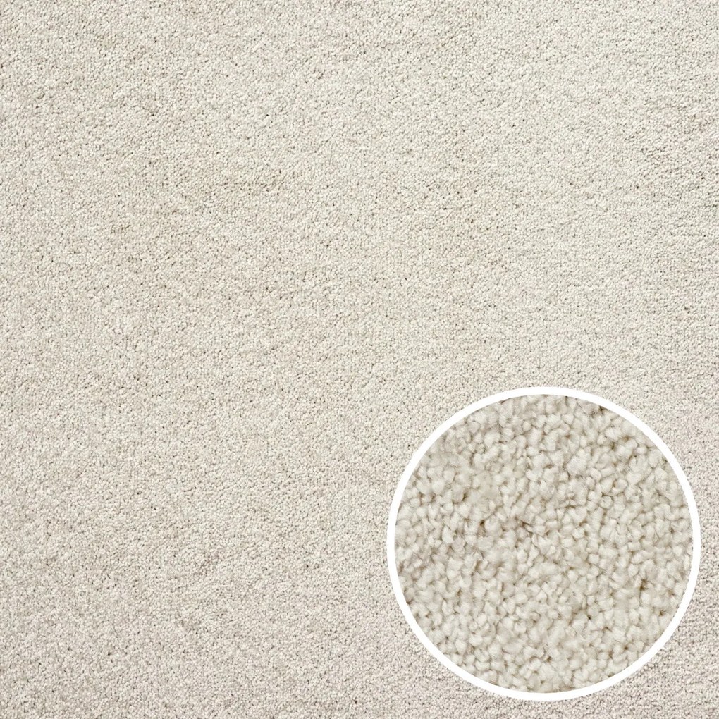 AKCIA: 60x110 cm Kusový koberec Velur Ultra biely - obšitý zo všetkých strán, šíře, biela, filc, detská izba, AladinWorld Expres