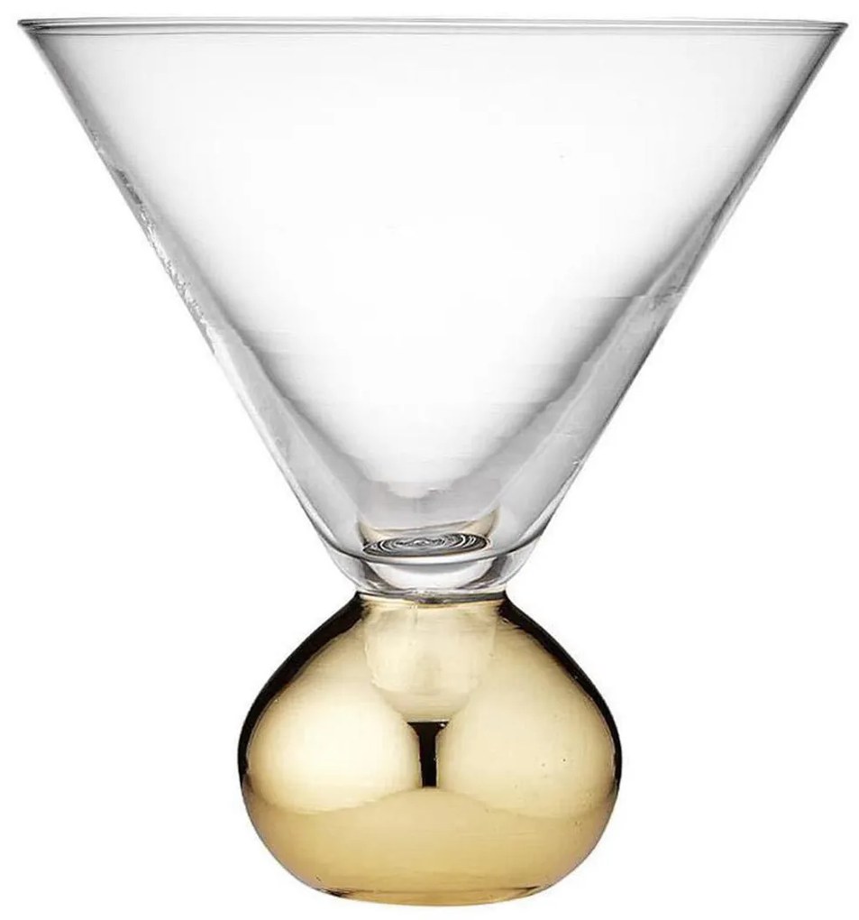 Súprava 2 pohárov na martini „Astrid Gold", obj. 300 ml