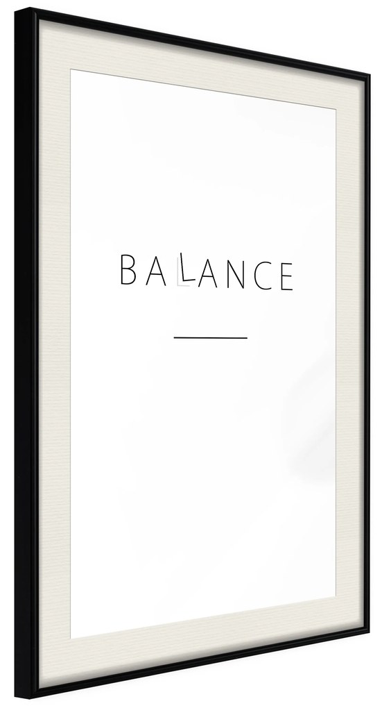 Artgeist Plagát - Balance [Poster] Veľkosť: 30x45, Verzia: Zlatý rám