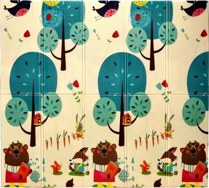 Detská obojstranná podložka Stromy 180x200