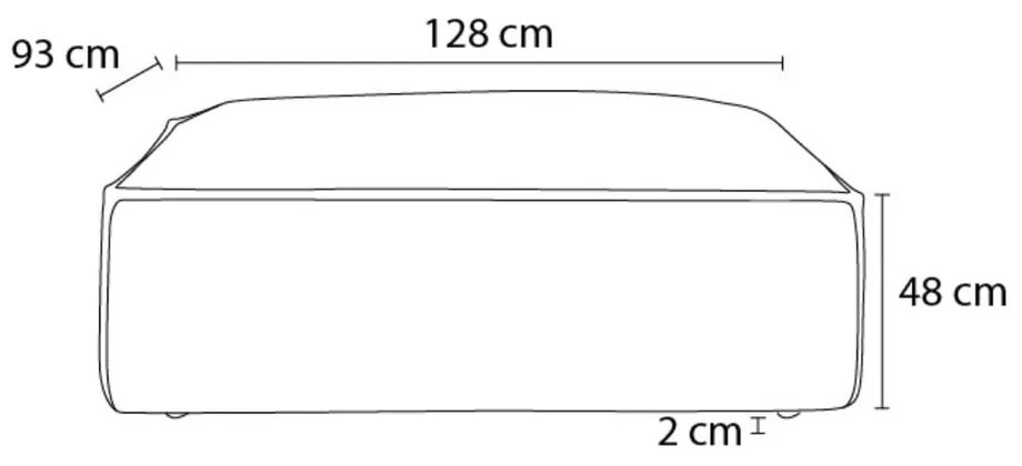 Svetlosivá podnožka z imitácie kože Boheme – Bobochic Paris