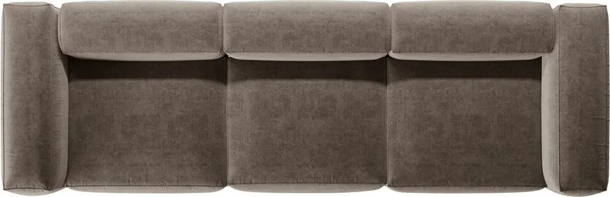Hnedá pohovka 364 cm Bergamo – Cosmopolitan Design