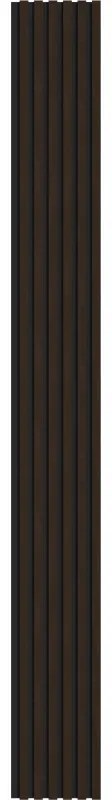 Mexen Lam-F, akustické stenové lamely 275 × 30 cm, plstený podklad 8 mm, technická dyha, eben hnedý, S105-275307-3015-022