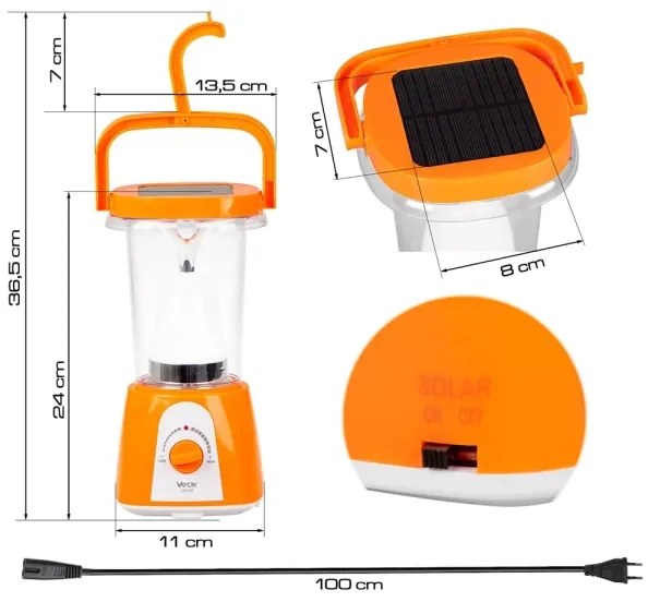 LED solárna nabíjacia lampa s powerbankou LED/230V 710 lm 1600 mAh