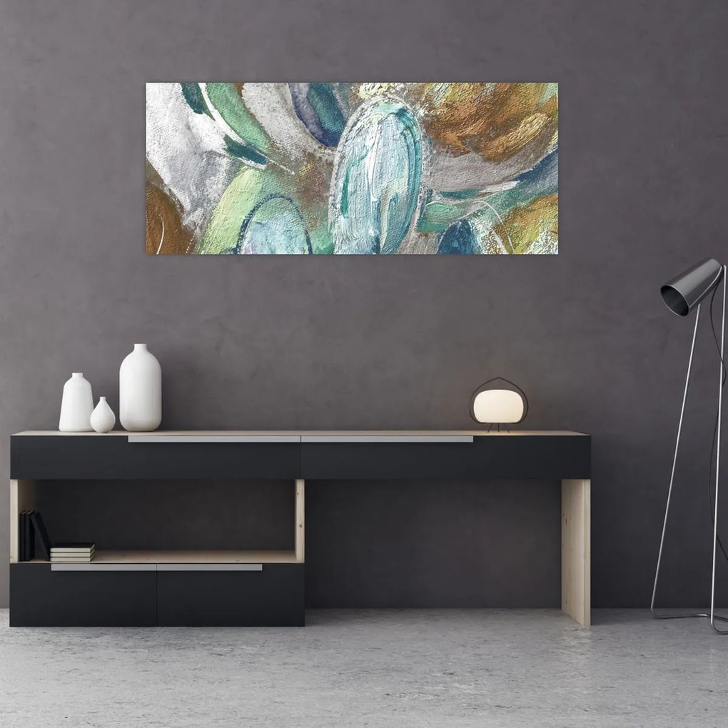 Obraz - Abstraktné maľba postavy (120x50 cm)