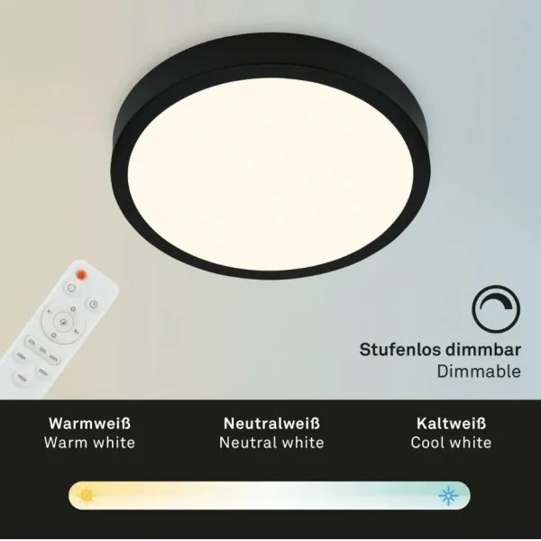 Briloner 3701-015 - LED Stmievateľné stropné svietidlo RUNA LED/18W/230V + DO