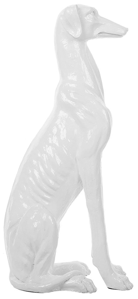 Dekoratívna figúrka biela 80 cm GREYHOUND Beliani