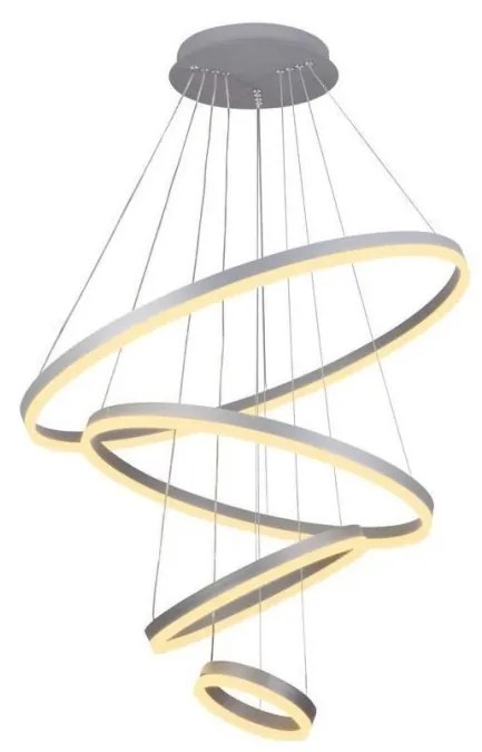 LED Stmievateľný luster na lanku LED/165W/230V 3000-6500K + diaľkové ovládanie