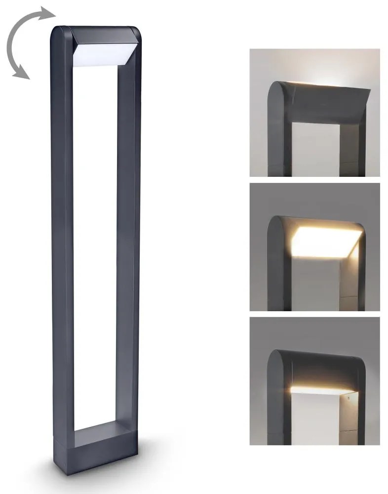 Brilagi - LED Vonkajšia lampa CROTONE LED/7W/230V antracit IP54 80 cm