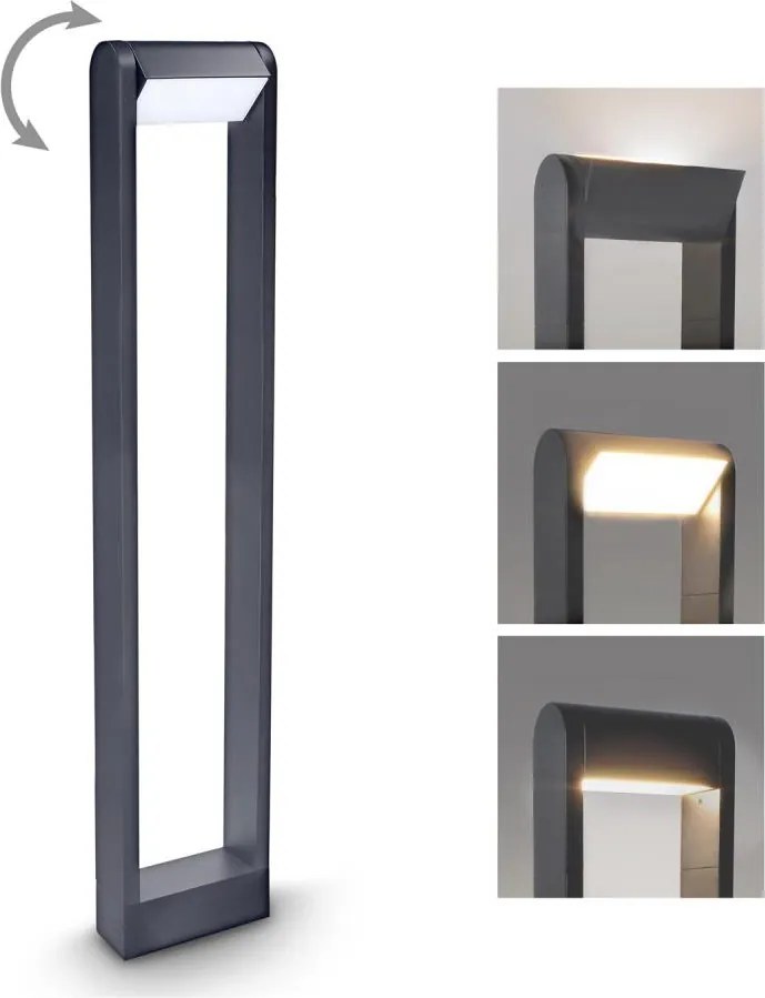 Brilagi - LED Vonkajšia lampa CROTONE LED/7W/230V antracit IP54 80 cm