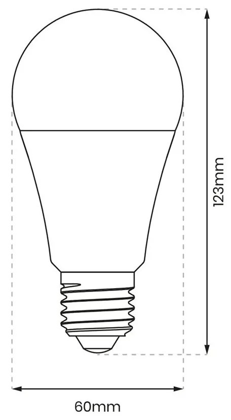 LED žiarovka E27 studená 5500k 15w 1500 lm