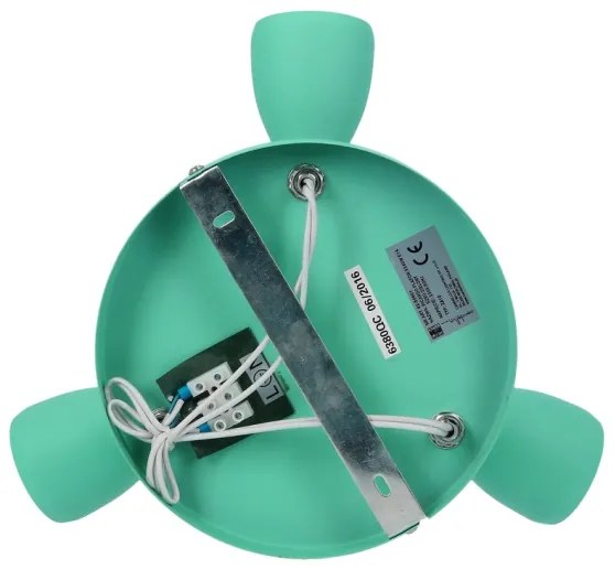 Bodové svietidlo PICARDO 3xE14/40W/230V tyrkysová