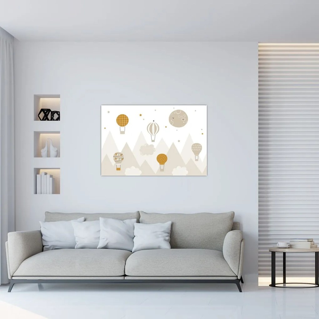 Obraz - Lietajúce balóny (90x60 cm)