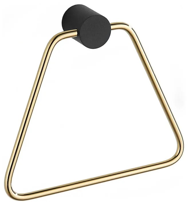 Mexen príslušenstvo, Aron držiak na uterák, čierna/zlatá, 7088132-57