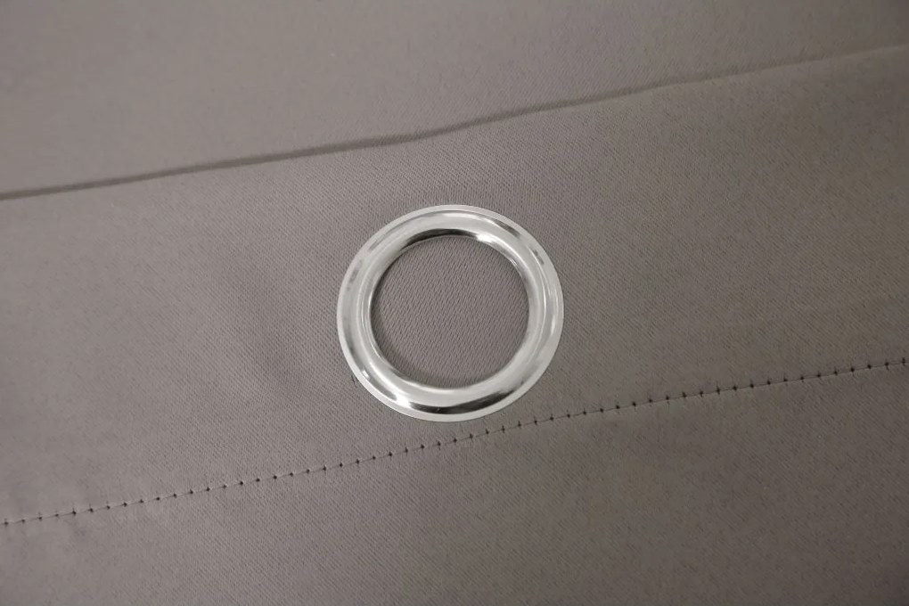 Záves OXFORD 140x270 cm, sivohnedý Zavesenie: Riasiaca páska