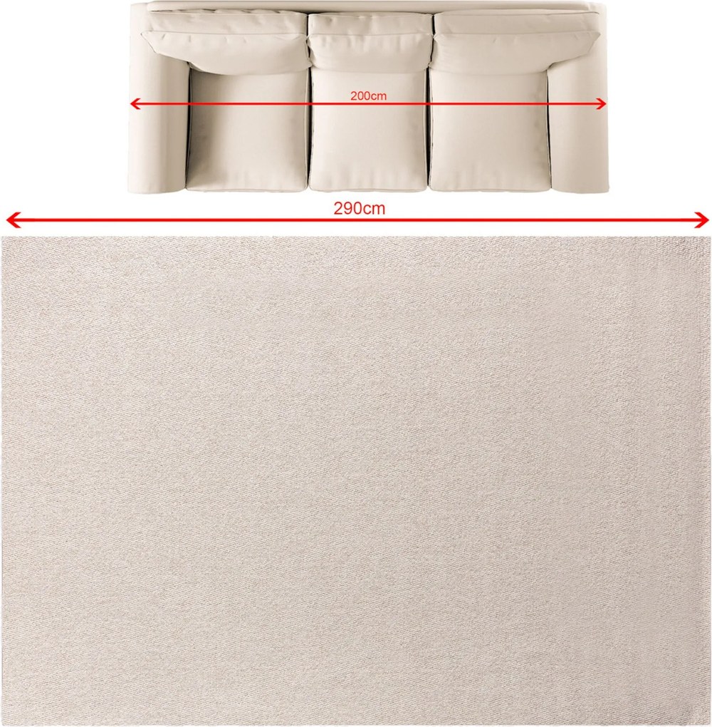 Koberec Solaro linen grey 200x290 cm