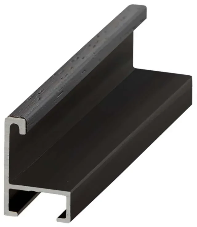 DANTIK rám na obraz 70x100 | ALU Dýha černá (Plexi Čiré)