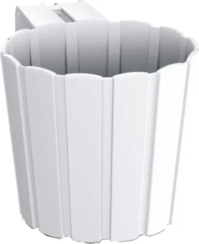 Plastový balkónový kvetináč DDEZ150 14,4 cm - biela