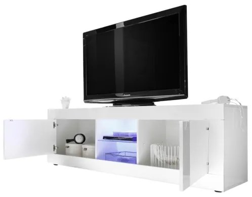 Televízny stolík NERILA biely