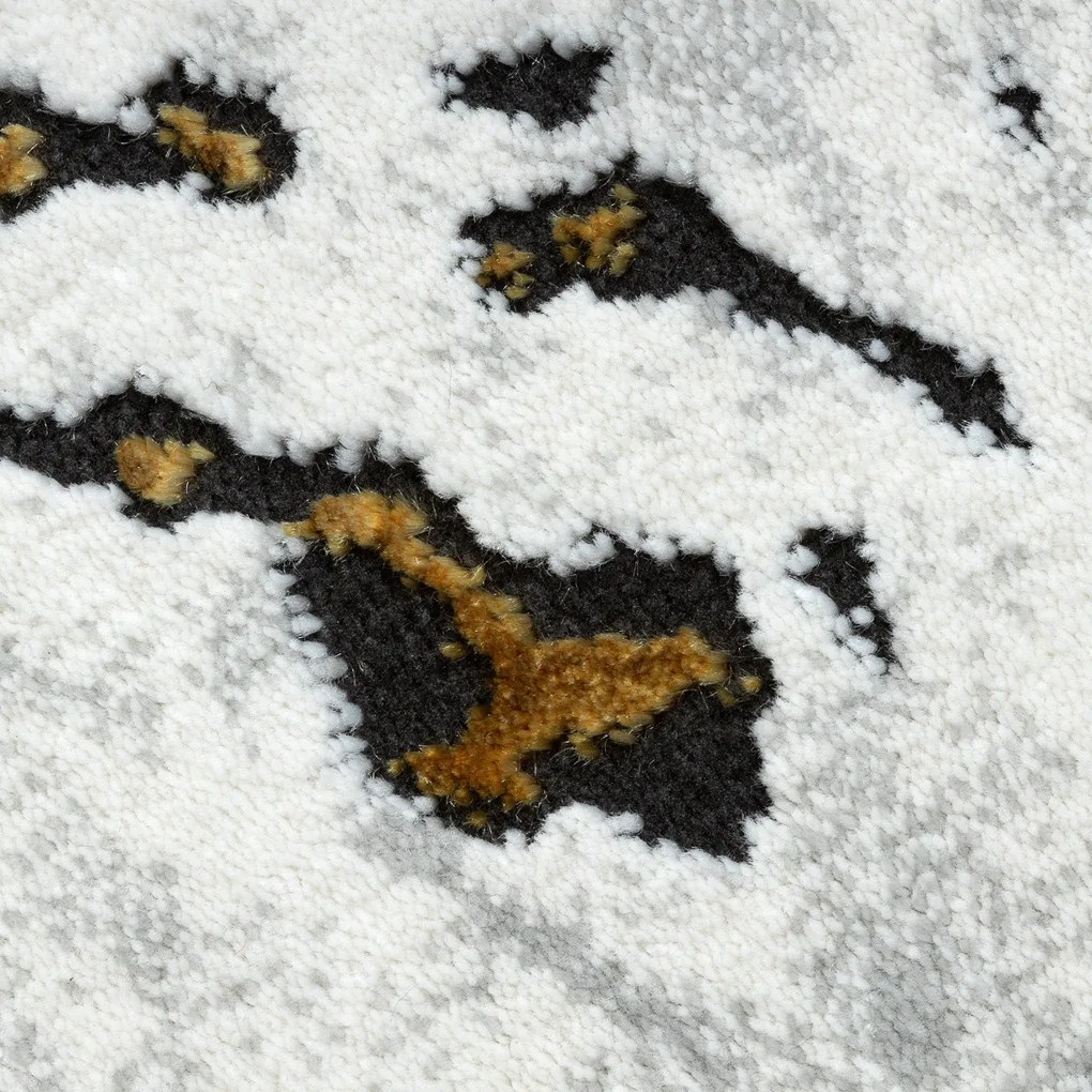 Kusový koberec Allure 1963 white/gold kruh, 100x100 (priemer) kruh, biela, kancelária, Dywany Łuszczów