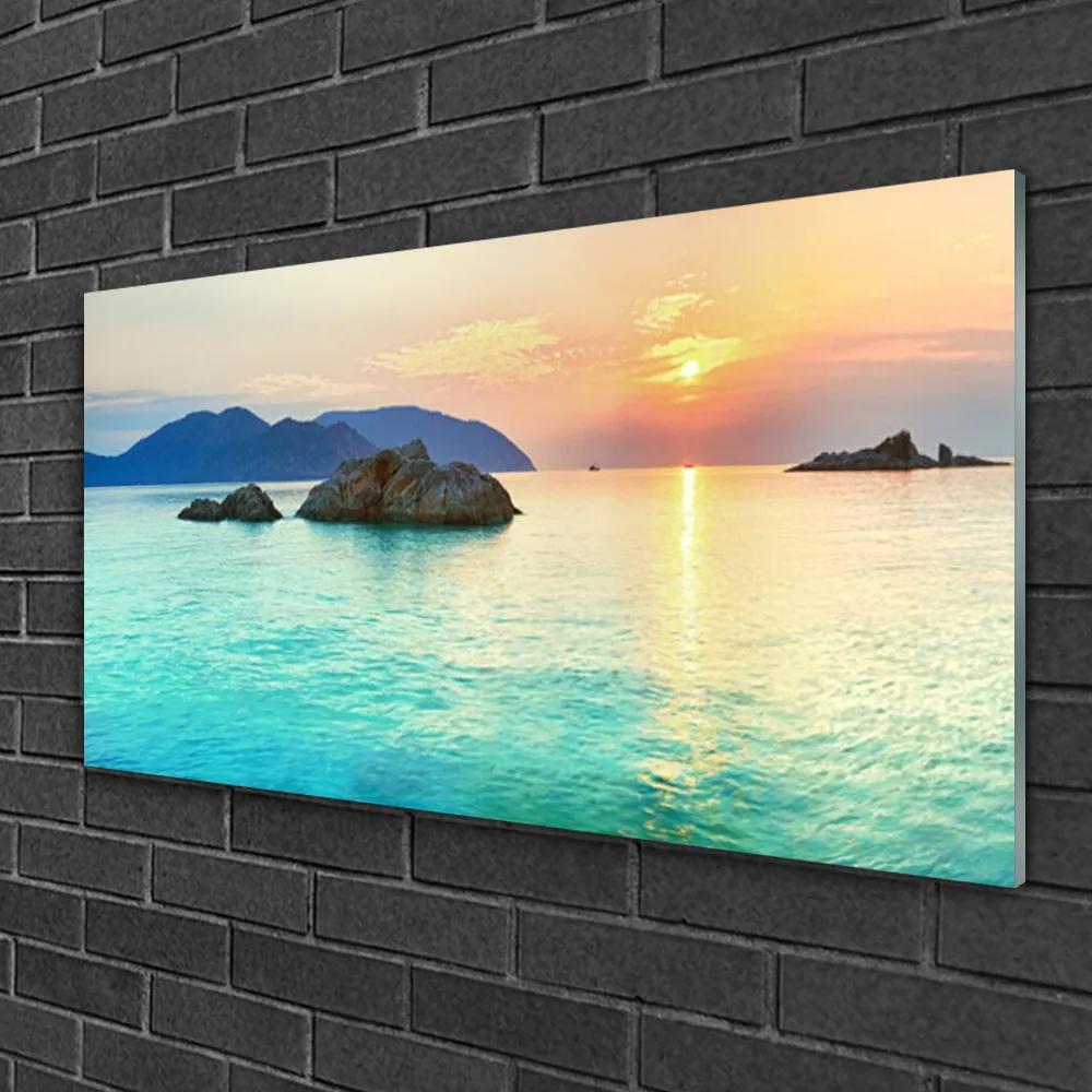Obraz na skle More príroda 100x50 cm