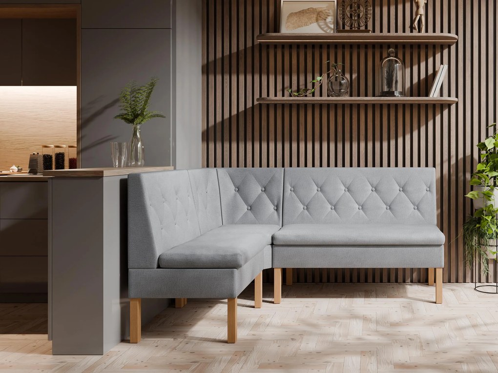 Rohová lavica Pirma 140x200 (sivá). Akcia -19%. Vlastná spoľahlivá doprava až k Vám domov. 1129791