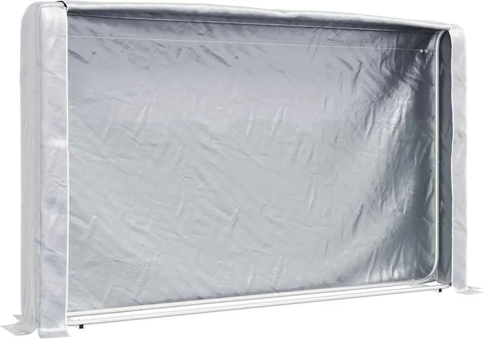 vidaXL Regál na krbové drevo s pláštenkou 250x25x150 cm