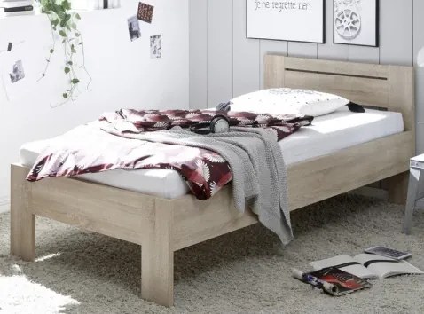 Posteľ Saturn 90x200 cm, dub sonoma%