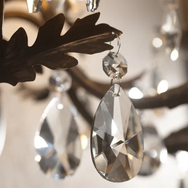 ONLI - Nástenné svietidlo TERESA 5xE14/6W/230V bronzová