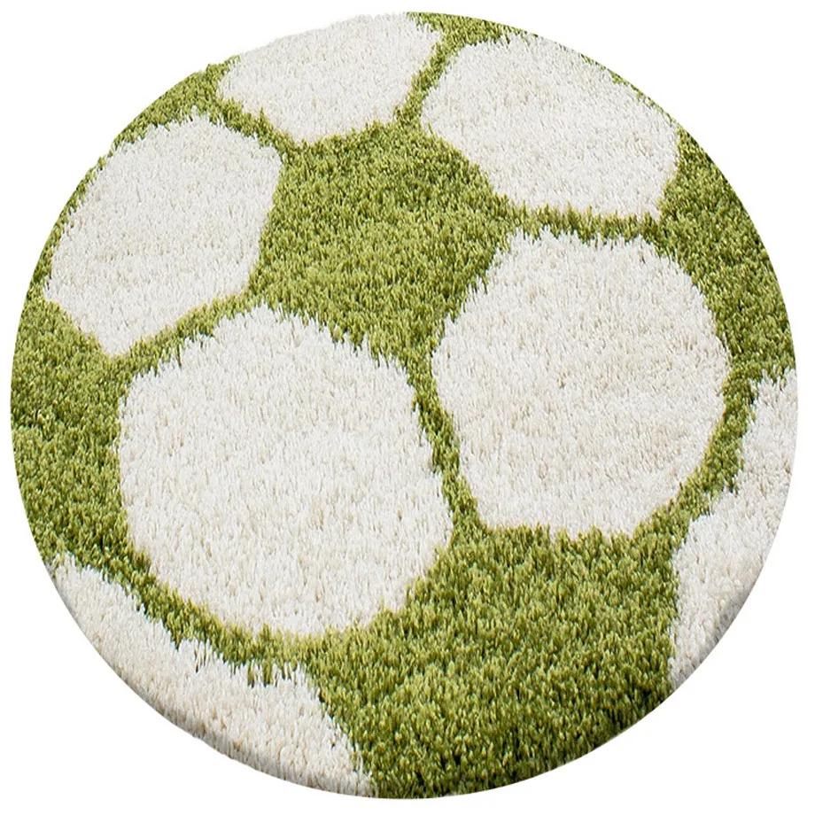 Ayyildiz koberce Kusový koberec Fun 6001 green - 100x100 (priemer) kruh cm