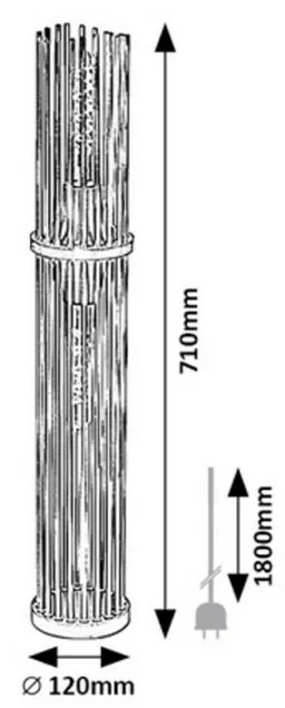 Rabalux 74022 stojacia podlahová lampa Roxas