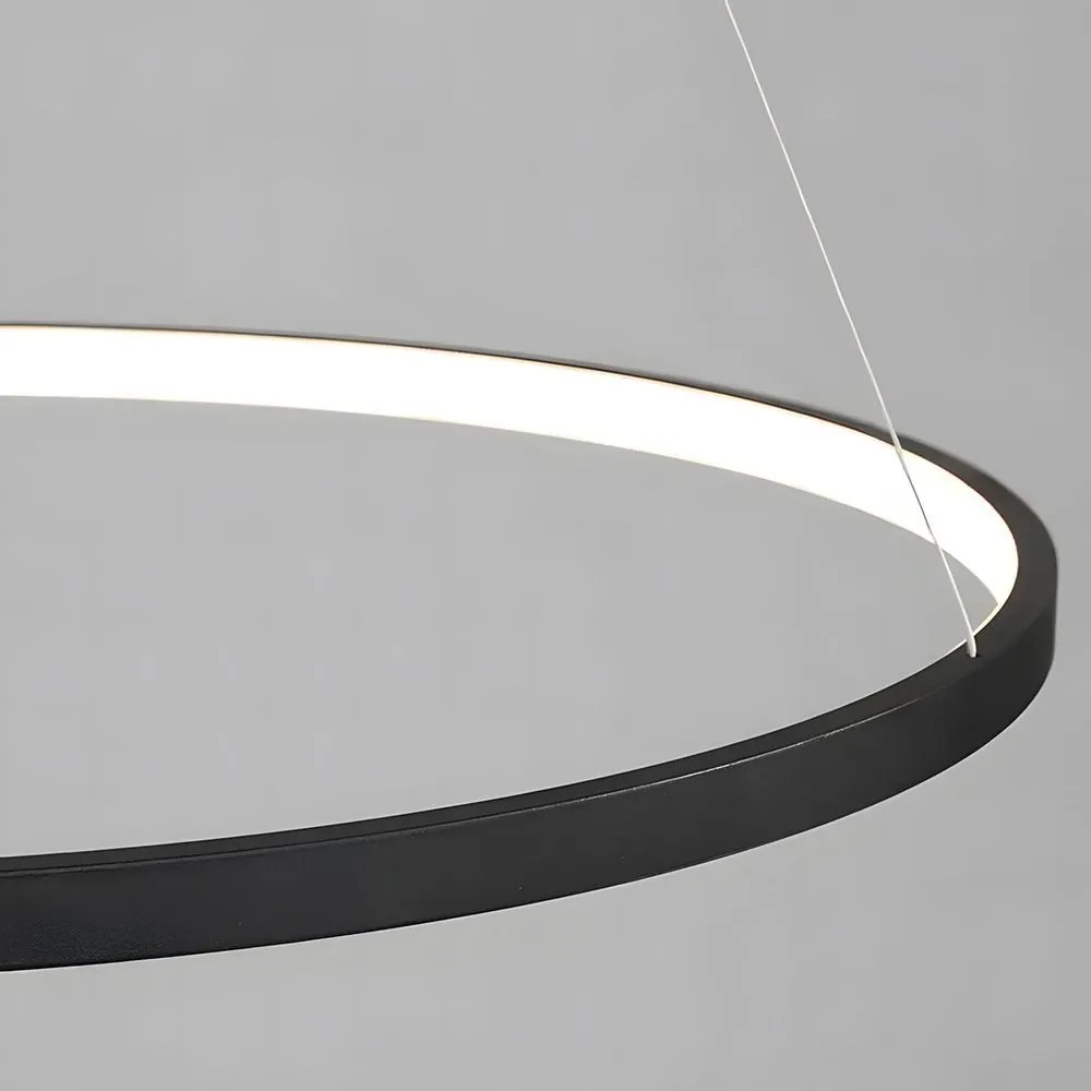 Toolight Toolight, LED stropné svietidlo 40cm, 24W, 3000K, LHJ011-CP, čierna, OSW-60006