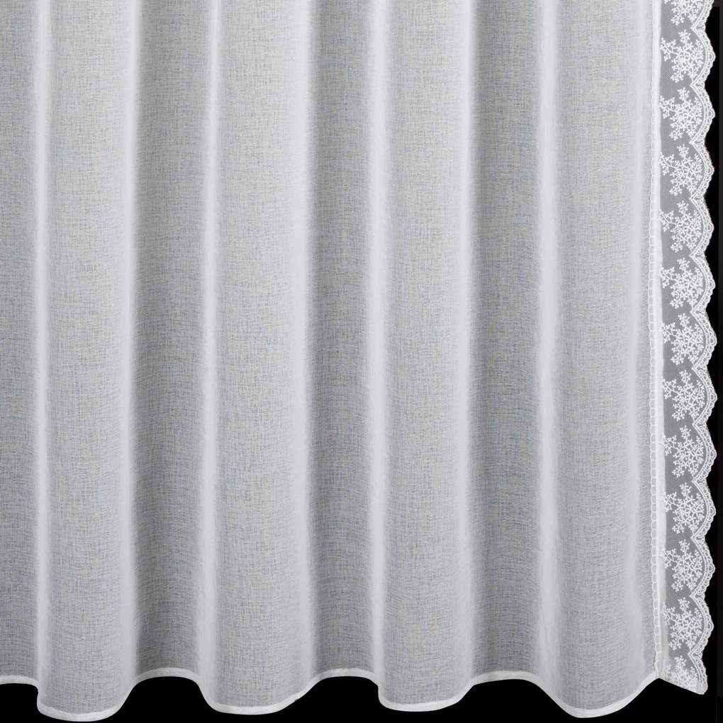 EUROFIRANY ZÁCLONA NA PÁSKE SUZAN, SADA 2KS 140X270 CM BIELA