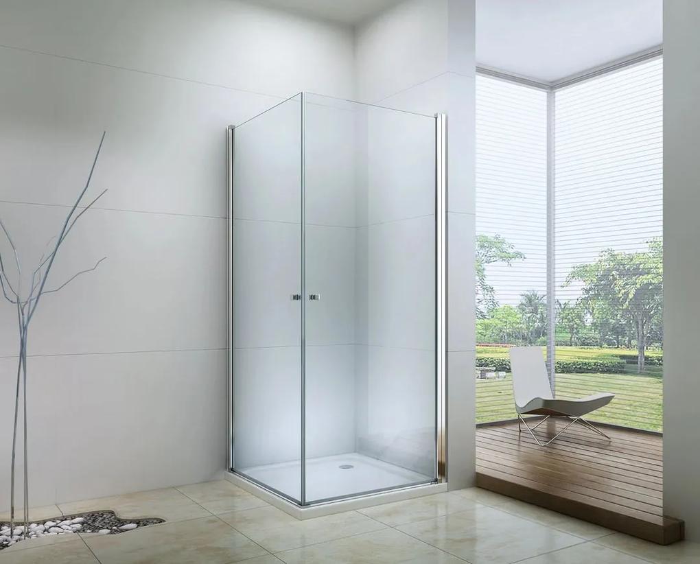 Mexen PRETORIA DUO sprchovací kút 70x75cm, 6mm sklo, chrómový profil-číre sklo, 852-070-075-02-00
