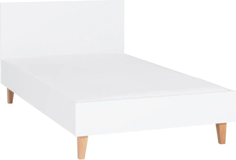 Biela jednolôžková posteľ Vox Concept, 120 × 200 cm