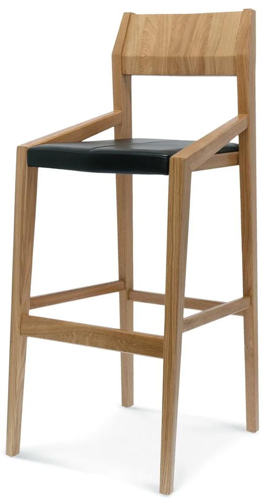 FAMEG Arcos - BST-1403 - barová stolička Farba dreva: dub premium, Čalúnenie: látka CAT. B