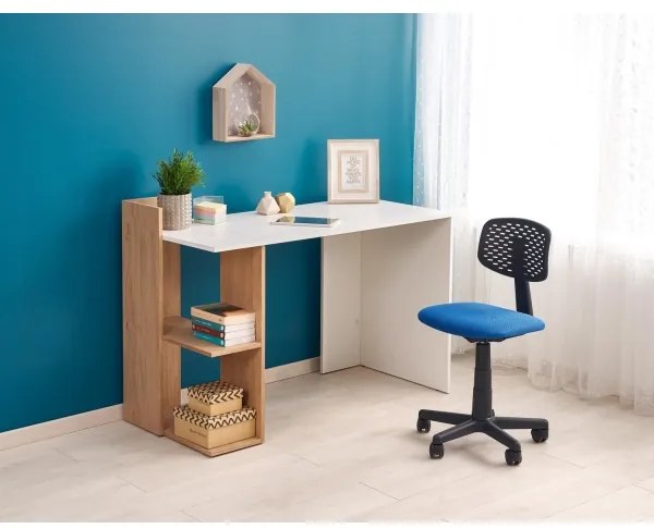 Písací stôl COZYRA dub/biela