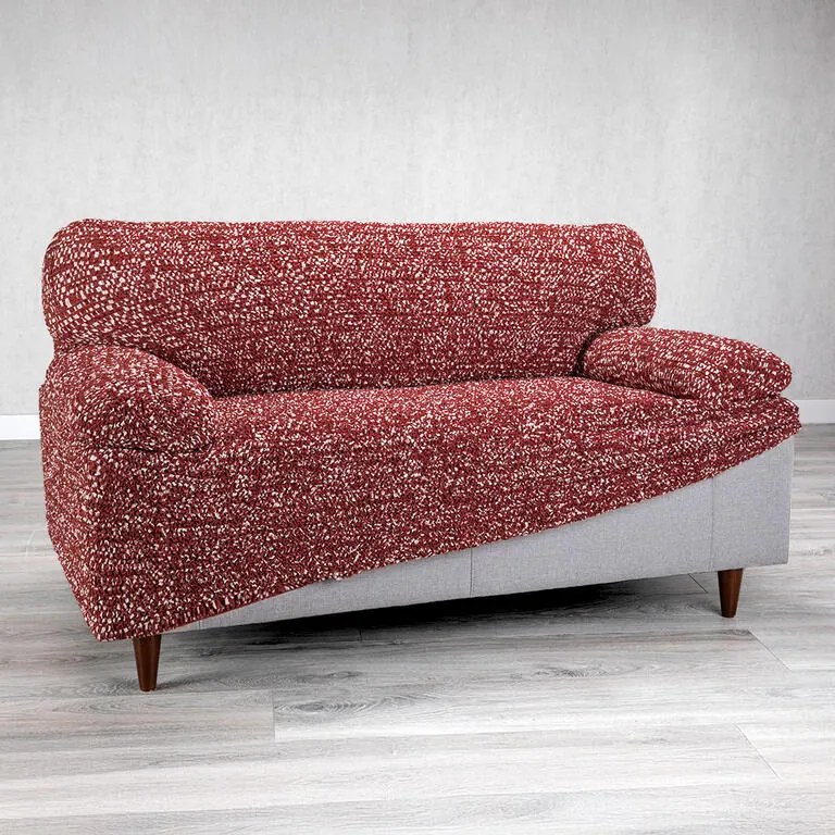 Bielastické poťahy GLORIA vínová dvojkreslo (š. 120 - 160 cm)