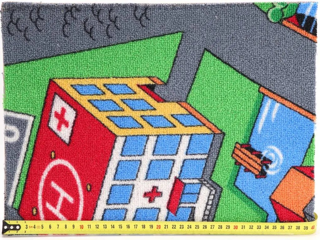 Associated Weavers, Koberec metráž Little Village 90, na mieru, šíře 3m,4m, viacfarebná, filc, detská izba