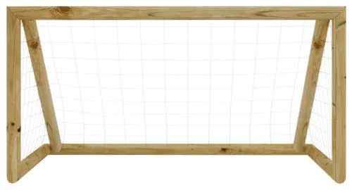 vidaXL Futbalová bránka so sieťou 120x80x60 cm impregnovaná borovica-