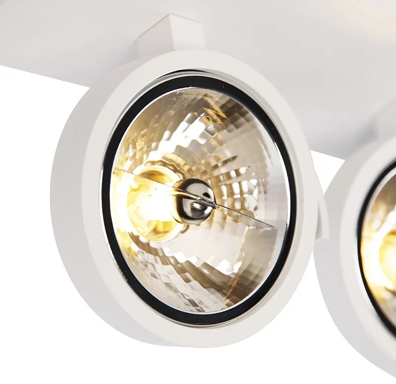 Dizajnové bodové svetlo biele nastaviteľné 3-svetlo - Go