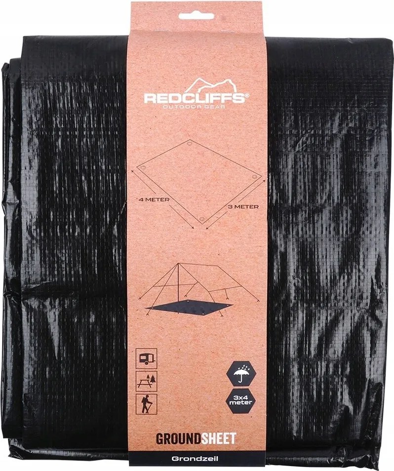 Redcliffs Plachta pod stan, 3 x 4 m, čierna, 3 x 4 m