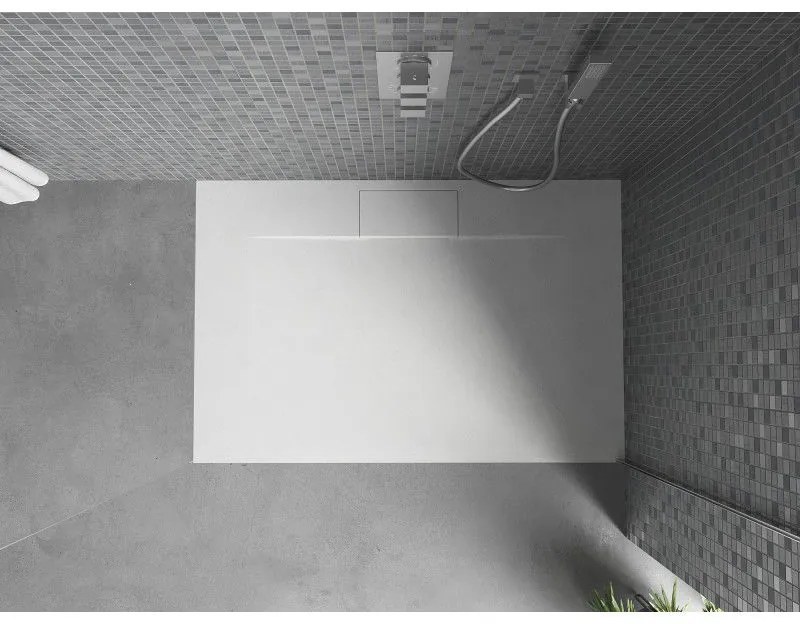 Mexen Egon, SMC obdĺžniková sprchová vanička 140 x 80 cm, biela, 4R108014